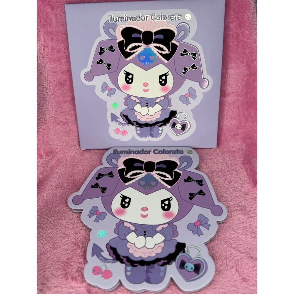 New! Kuromi from Hello Kitty Highlighter and Blush Palette BNIB NWT NIB